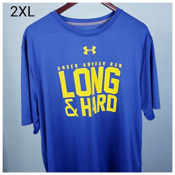 Under Armour Other - Under Armour Men's Short Sleeve Blue T-Shirt Size 2XL